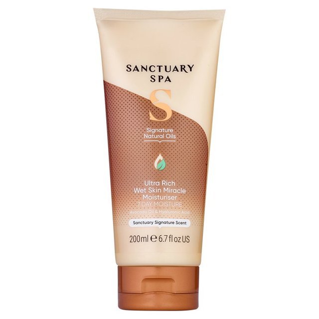 Sanctuary Spa Signature Natural Oils Ultra Rich Wet Skin Moisturiser, 200ml