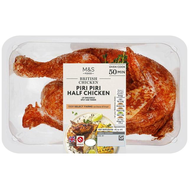 M & S Piri Piri Half Chicken, 879g