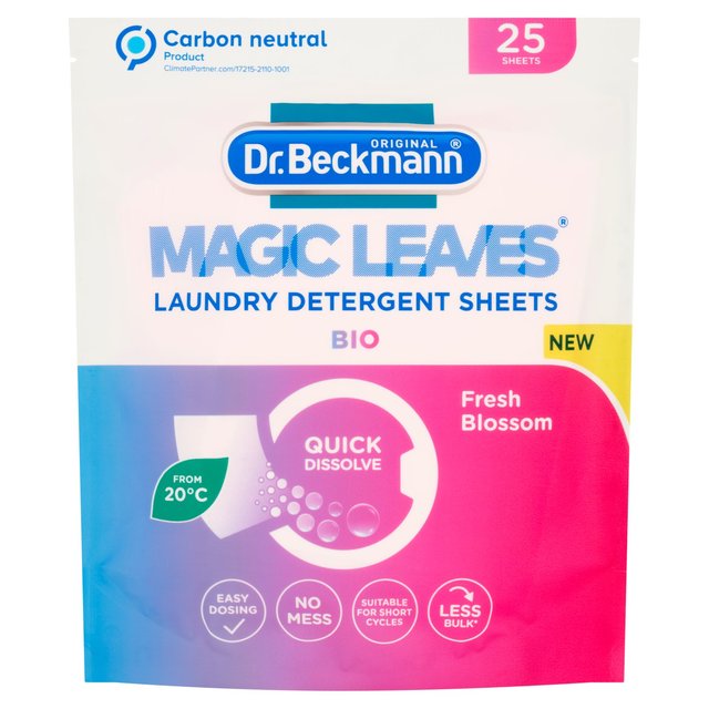 Dr. Beckmann Magic Leaves Laundry Detergent Sheets Bio