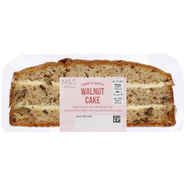 M & S Walnut Cake, 225g