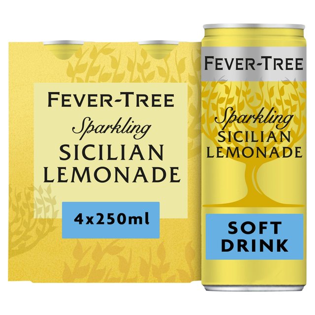 Fever-Tree Light Sicilian Lemonade, 4 x 250ml