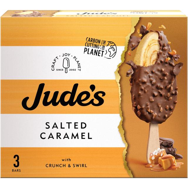 Jude’s Salted Caramel Sticks, 3 x 80ml