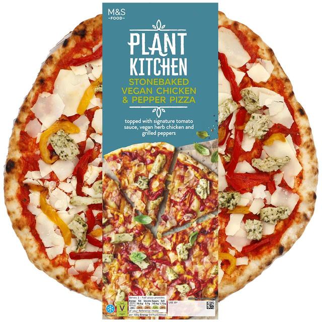 M & S Plant Kitchen Chicken & Pepper Pizza, 440g
