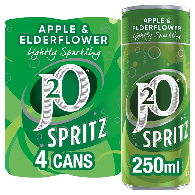 J2O Spritz Apple & Elderflower, 4 x 250ml