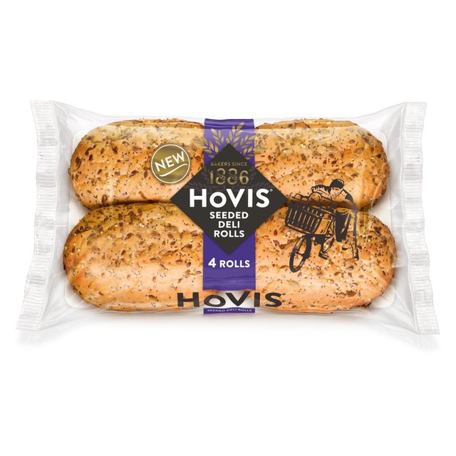 Hovis Seeded Deli Rolls, 4 Per Pack