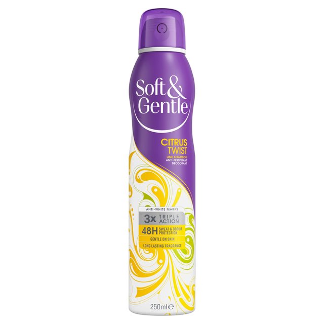 Soft & Gentle Citrus Twist Anti-Perspirant Deodorant Spray, 250ml