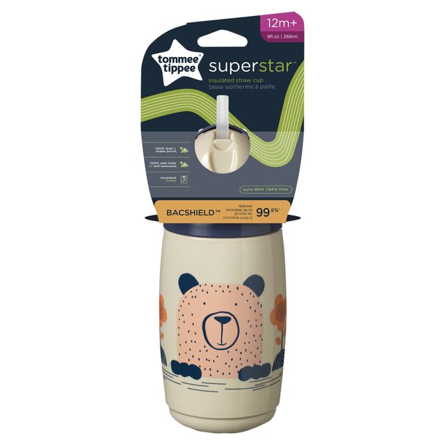 Tommee Tippee Grey 1X Straw Cup, 266ml