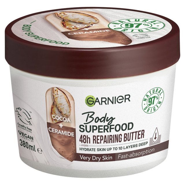 Garnier Body Superfood, Repairing Body Butter, With Cocoa & Ceramide, 380ml