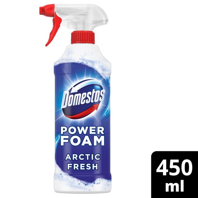 Domestos Power Foam Arctic Fresh Toilet Cleaner, 450ml