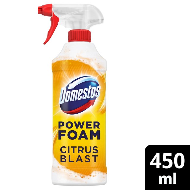 Domestos Power Foam Citrus Blast Toilet Cleaner, 450ml