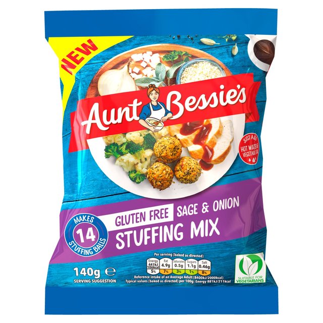 Aunt Bessie’s Gluten Free Stuffing Mix, 140g