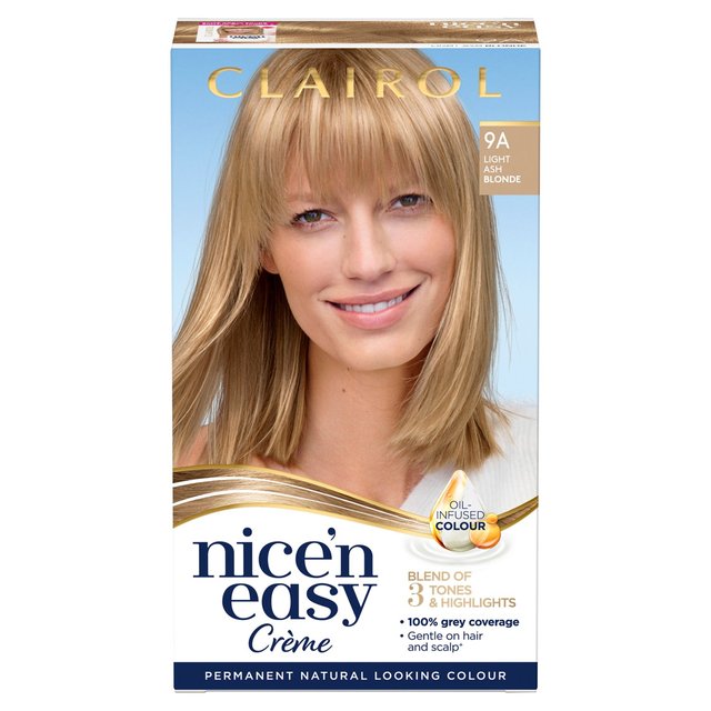Clairol Nice’n Easy Hair Dye, 9A Light Ash Blonde, One Size