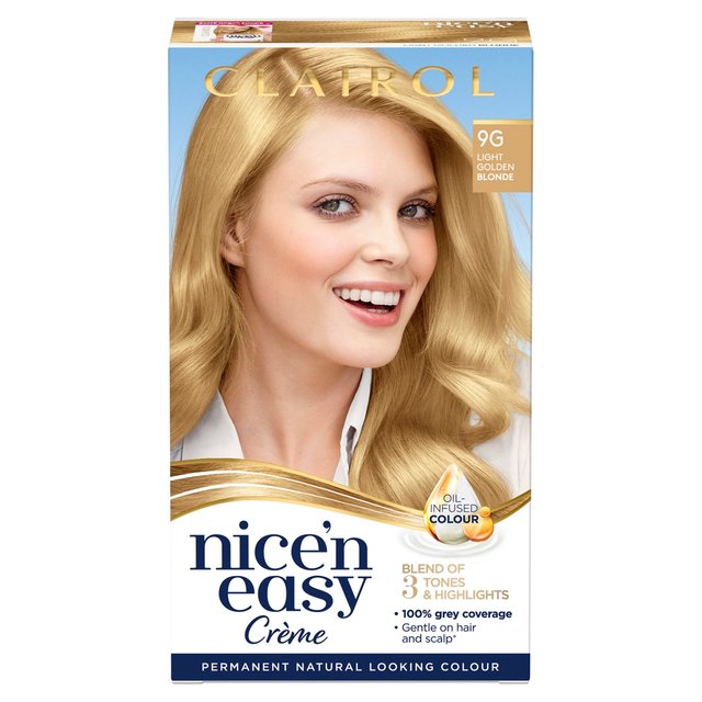 Clairol Nice’n Easy Hair Dye, 9G Light Golden Blonde