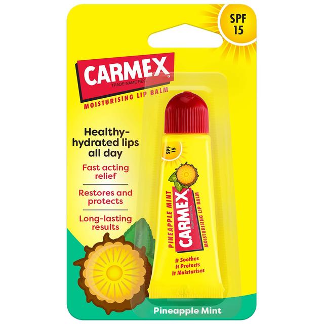 Carmex Lip Balm Pineapple & Mint Tube SPF15, 10g