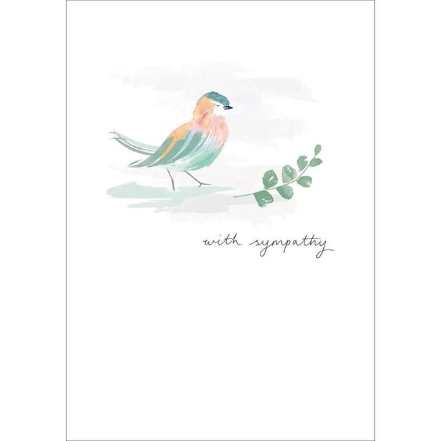 Sympathy Card With Bird