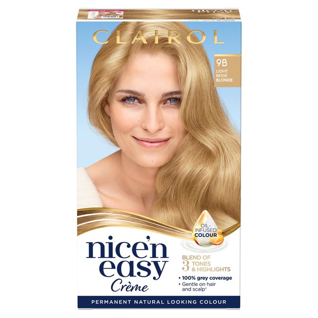 Clairol Nice’n Easy Hair Dye, 9B Light Beige Blonde