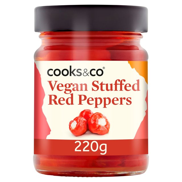 Cooks & Co Red Peppers With Vegan Stuffing, 220g