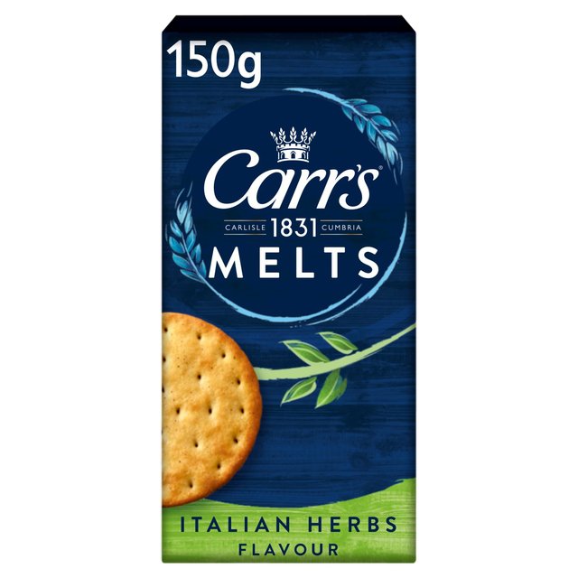 Carr’s Melts Italian Herbs Flavour Crackers, 150g