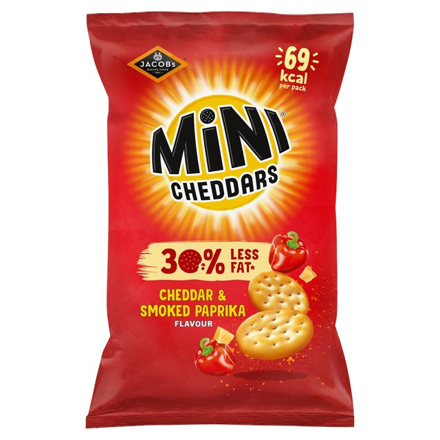 Mini Cheddars 30% Less fat Cheddar & Paprika, 115g