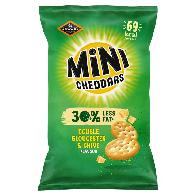 Mini Cheddars 30% Less fat Gloucester & Chive, 115g