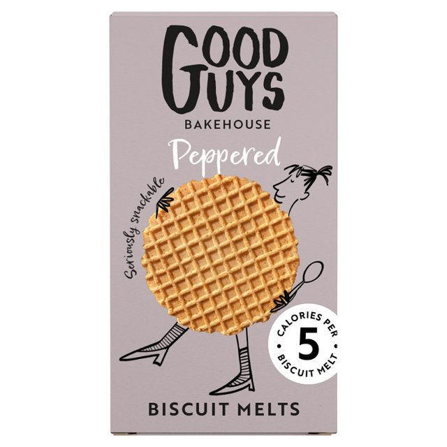 Good Guys Bakehouse Biscuit Melts, Peppered, 50g