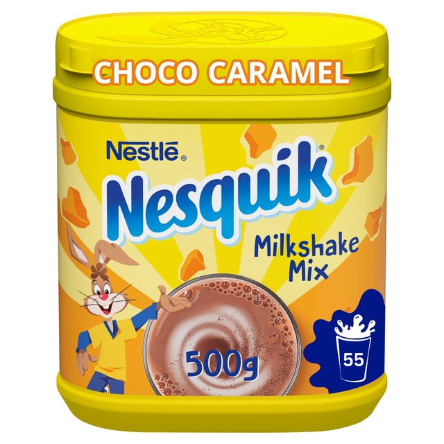 Nesquik Choco-Caramel Milkshake Powder Tub, 500g