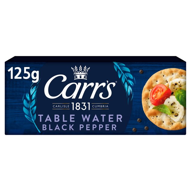 Carr’s Table Water Cracked Black Pepper Crackers, 125g