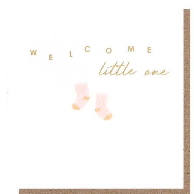 Caroline Gardner Welcome Little One New Baby Girl Card