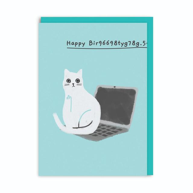 Ohh Deer Cat Happy Birthday Card