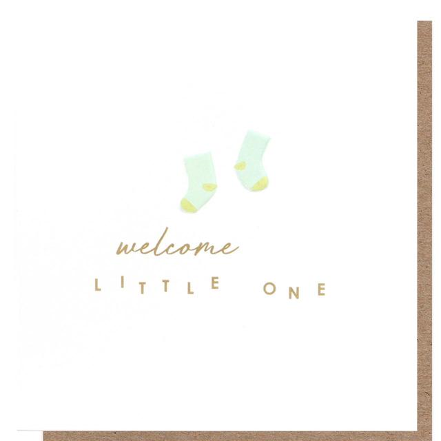 Caroline Gardner Welcome Little One New Baby Boy Card