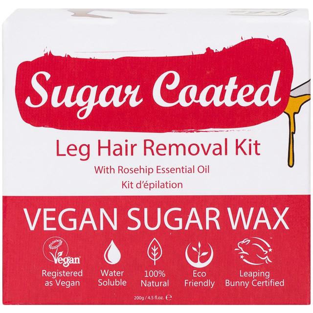 Sugar Coated Leg Hair Removal Kit With Rosehip, 200ml