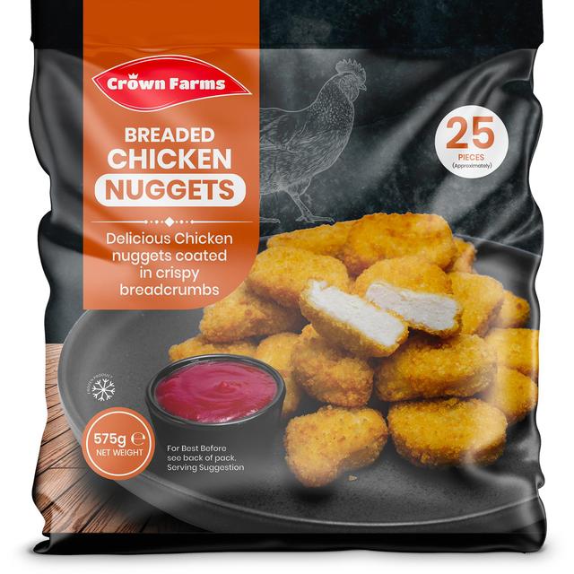 Crown Farms Breaded Chicken Nuggets, 575g