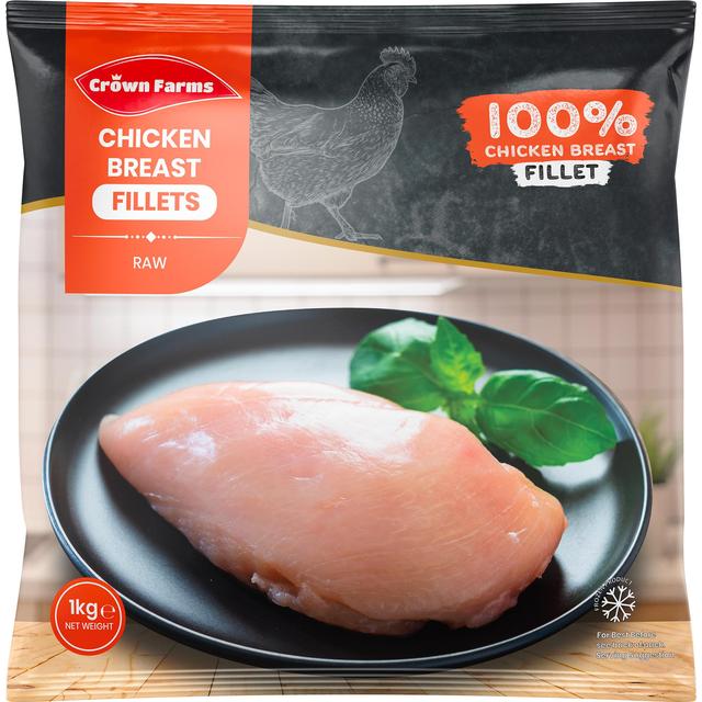 Crown Farms Chicken Breast Fillet, 1kg