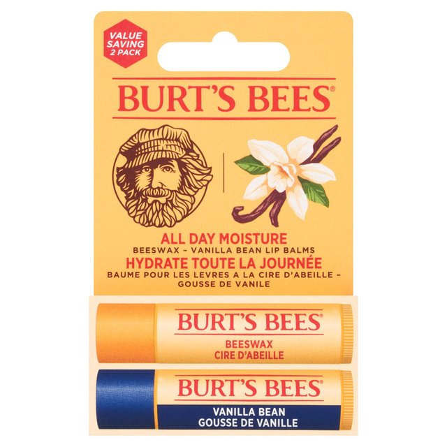 Burt's Bees Moisturising Duo Pack Lip Balm - Original Beeswax and