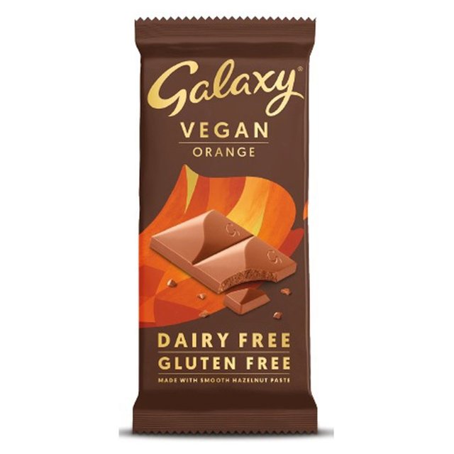 Galaxy Vegan Dairy Free Smooth Orange Chocolate, 100g