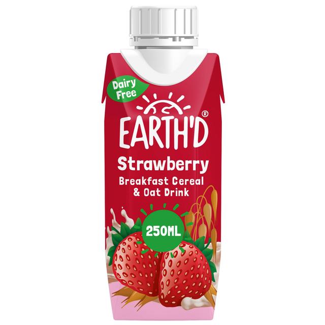 Earth’D Breakfast Cereal & Oat Drink - Strawberry, 250ml