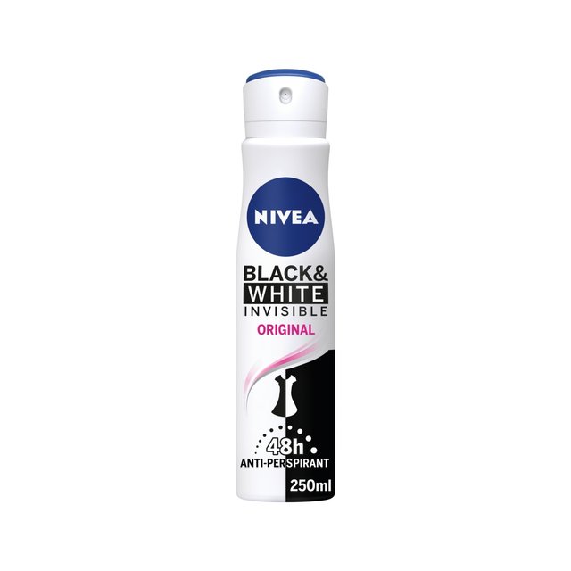 Nivea Black & White Original Anti-Perspirant Deodorant Spray, 250ml
