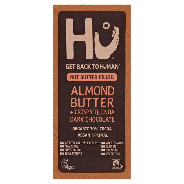 HU Almond Butter & Crispy Quinoa Dark Chocolate, 60g
