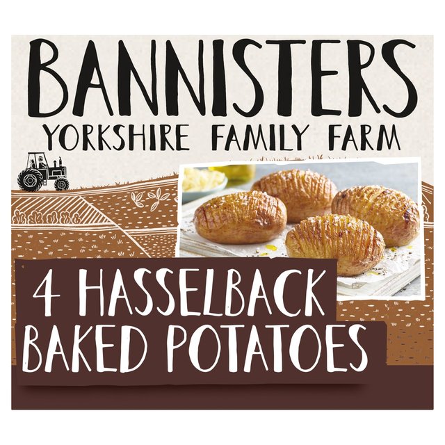 Bannisters Farm 4 Hasselback Baked Potatoes, 460g