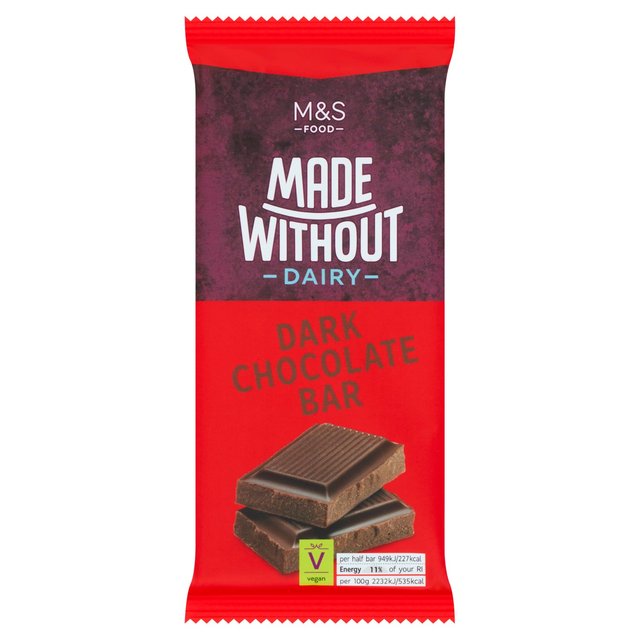 M & S Made Without Dark Chocolate Bar, 85g