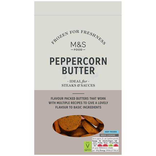 M & S Peppercorn Butter Frozen, 200g