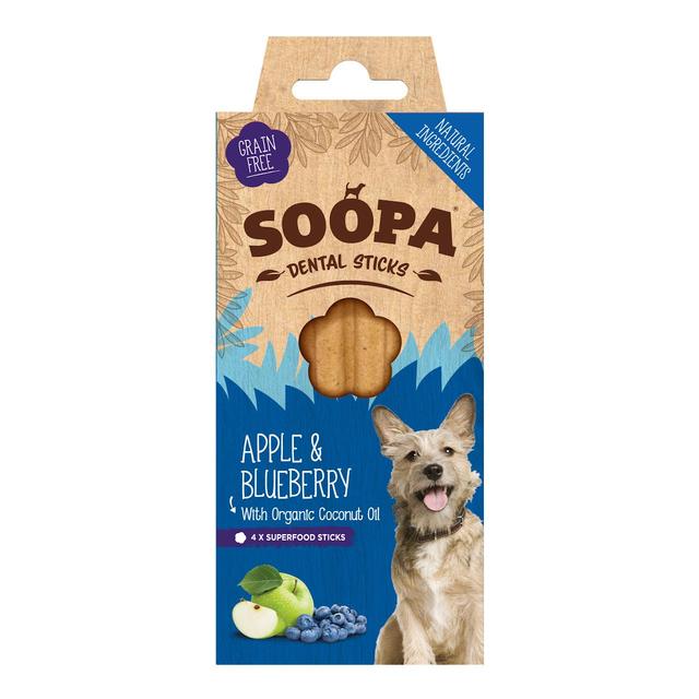 Soopa Apple & Blueberry Dental Sticks, 100g