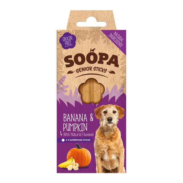 Soopa Banana & Pumpkin Senior Dental Sticks, 100g