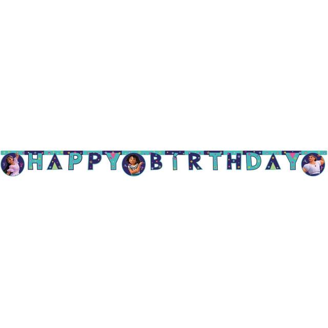 Qualatex Purple, Blue and White Encanto Happy Birthday Banner, 2m