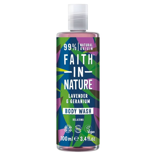 Faith In Nature Body Wash, Lavender & Geranium, 100ml