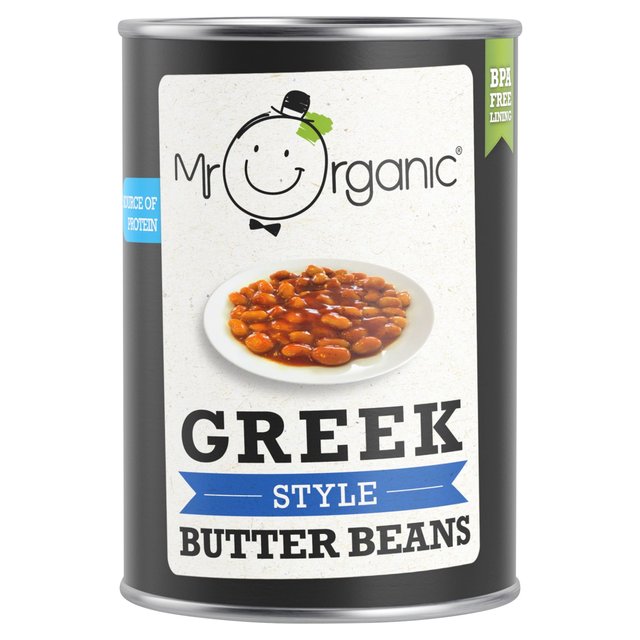 Mr Organic Greek Style Beans, 400g