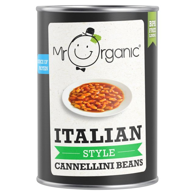 Mr Organic Italian Style Cannellini Beans, 400g