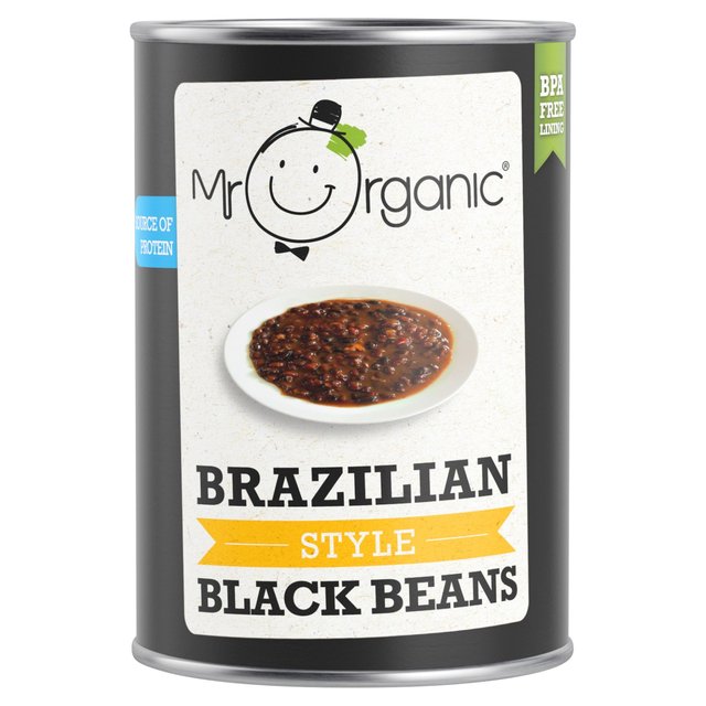 Mr Organic Brazilian Style Black Beans, 400g