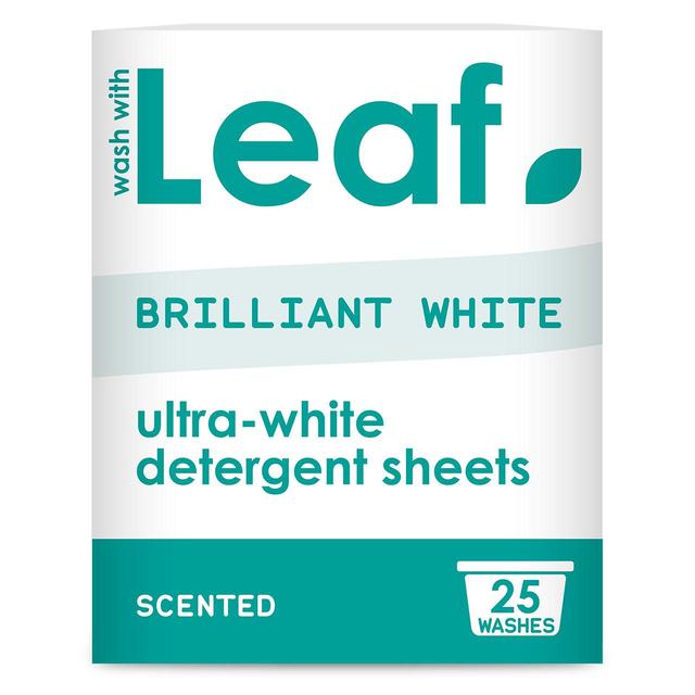 Wash With Leaf Brilliant White 25 Sheets, 25 Per Pack