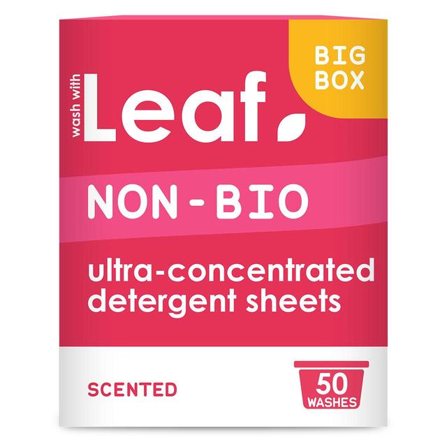 Wash With Leaf Non Bio Laundry Sheets 50, 50 Per Pack